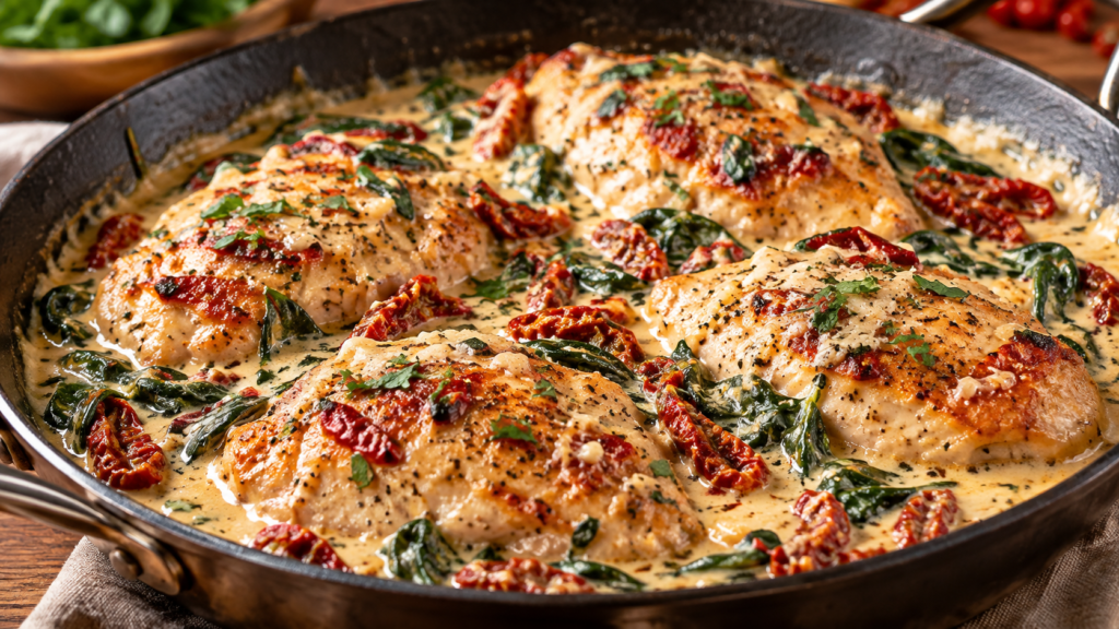 Creamy Tuscan Chicken Skillet